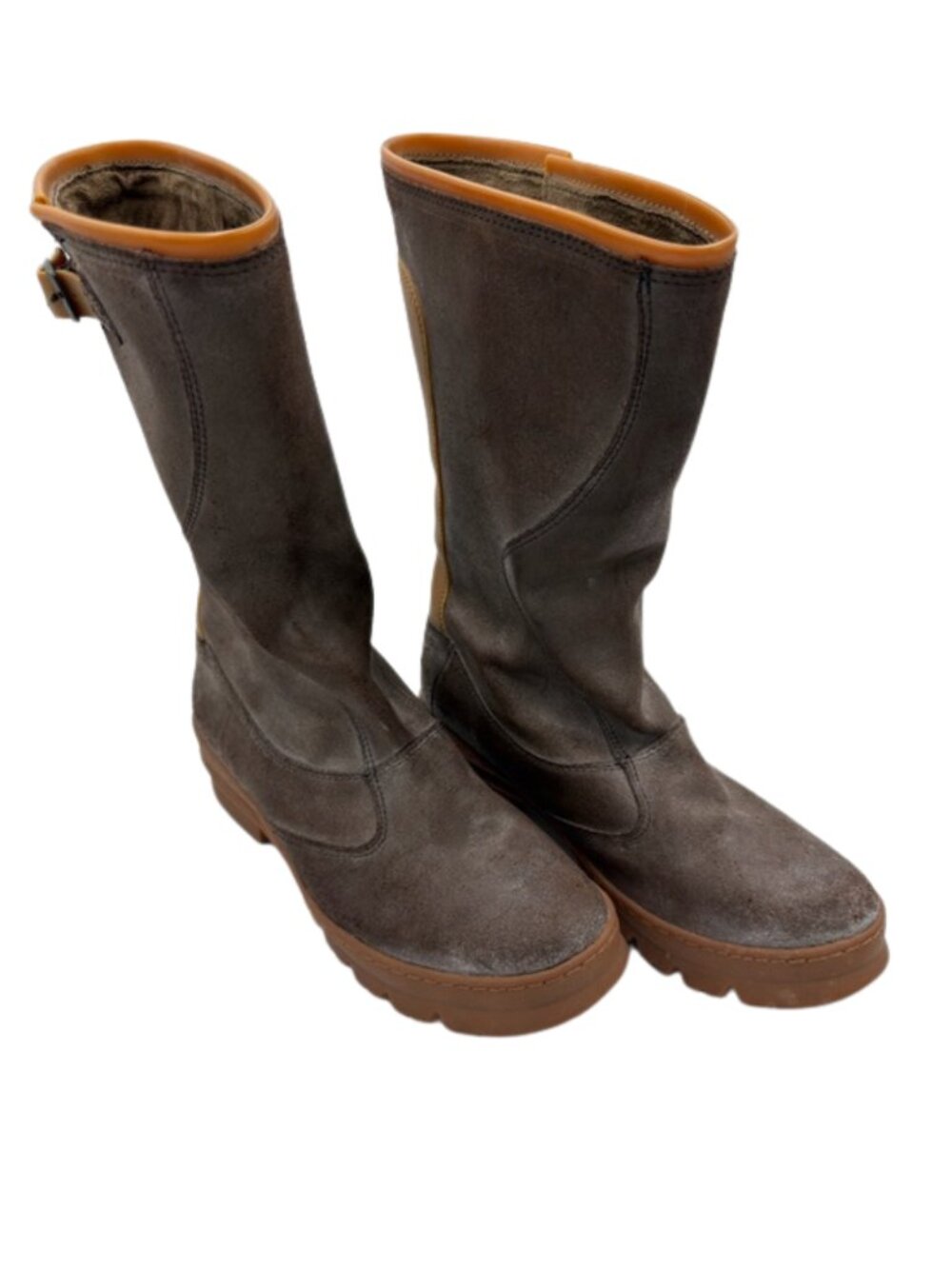 Keen Bern Baby Bern Tall Suede Boots Size 10 Brown Leather Gorpcore Archival